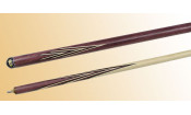 Кий для русского бильярда 2-pc "Классик" (венге, амарант, граб), инкрустация "Скипетр"